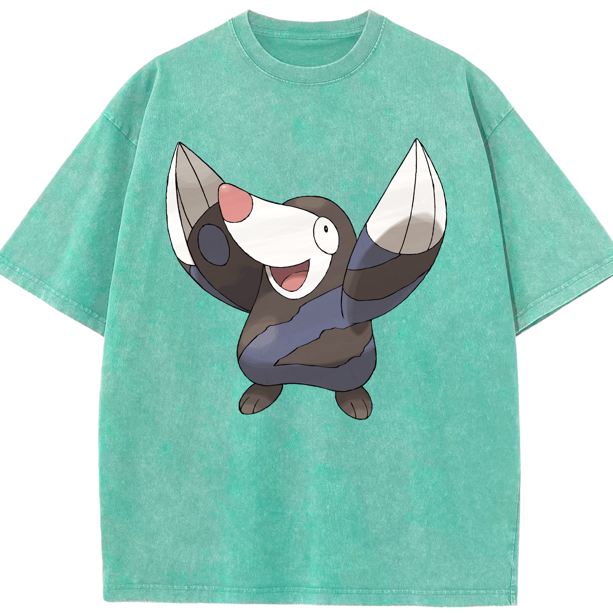 （画像用） ポケットモンスター Pokémon 綿100% ヴィンテージ風 半袖Tシャツ（フロントプリント）